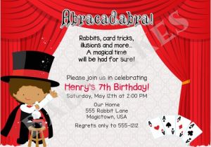 Magic Show Birthday Party Invitation Template Free Printable Birthday Party Invitations Templates
