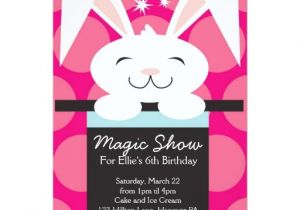 Magic Show Birthday Party Invitation Template Magic Show Birthday Party Invitations Zazzle