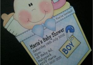 Magnet Baby Shower Invitations Personalised Baby Shower Invitations Baby Pocket Shape
