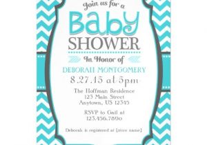 Magnet Invitations Baby Shower Turquoise Teal Chevron Magnetic Baby Shower Invite