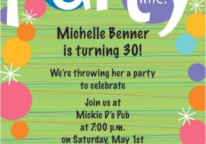 Make An Informal Invitation Card for A Birthday Party Birthday Invitation Wording Ideas