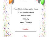 Make An Invitation Card for Birthday Party Birthday Party Invitations Template