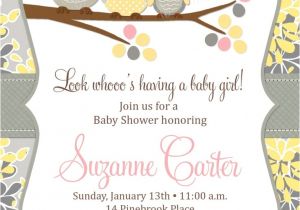 Make Baby Shower Invitations Online for Free to Print Free Printable Owl Baby Shower Invitations