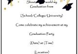Make Graduation Invitations Online for Free to Print Homemade Graduation Party Invitation Printable Homemade