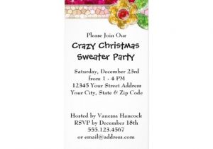 Make My Own Christmas Party Invitations Create Your Own Ugly Sweater Christmas Party 4×9 25 Paper