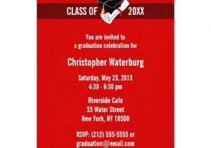 Make My Own Graduation Invitations for Free Create Your Own Graduation Invitation Red 10 4 5 Quot X 6 25