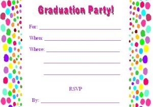 Make My Own Graduation Party Invitations Free Printable Graduation Party Invites