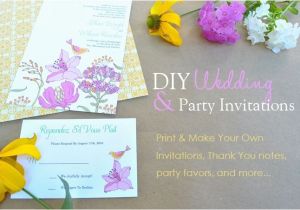 Make My Own Party Invitations Make Your Own Birthday Invitations Free Template Resume