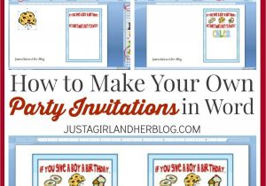 Make Own Birthday Invitations Free Make Your Own Party Invitations