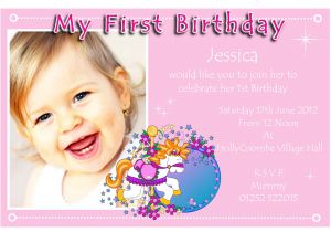 Make Your Own 1st Birthday Invitations 1st Birthday Party Invitations