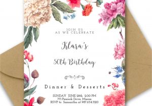 Make Your Own Birthday Invitation Template Create Your Own Birthday Invitation In Minutes Download