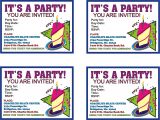 Make Your Own Birthday Invitations Free top 8 Birthday Party Invitations Printable theruntime Com
