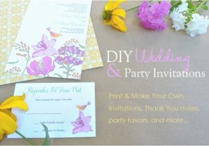 Make Your Own Bridal Shower Invitations Online Free Print Your Own Wedding Invitations Free Templates