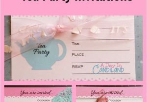 Make Your Own One Direction Birthday Invitations How to Make Tea Party Invitations Paper Bags Printable