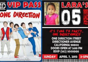 Make Your Own One Direction Birthday Invitations Items Similar to 02 One Direction Printable Birthday