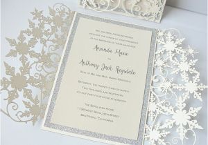 Making Own Wedding Invitations Ideas Snowflake Wedding Invitations Sansalvaje Com