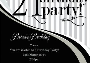 Male 21st Birthday Party Invitations 21st Birthday Invitation Templates Male Templates