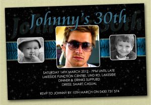Male 21st Birthday Party Invitations Personalised Birthday Invitations 16th 18th 21st 30th You