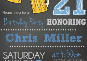 Male 21st Birthday Party Invitations Printable Boy Girl 21st Birthday by Pamelasdigitalprints