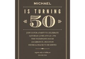 Male 50th Birthday Invitation Ideas 50th Birthday Invitations for Men 5" X 7" Invitation Card