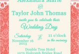 Malibu Blue Bridal Shower Invitations Coral and Malibu Blue Wedding or Bridal Shower Invitation with