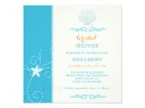 Malibu Blue Bridal Shower Invitations Malibu Blue Ivory Beach Bridal Shower Card