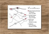 Map for Wedding Invitation Insert Custom Wedding Map event Map Directions Locations
