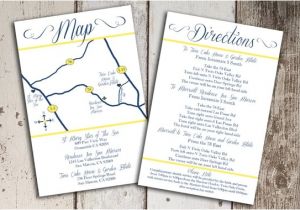 Map for Wedding Invitation Insert Items Similar to Custom Wedding Map and Direction