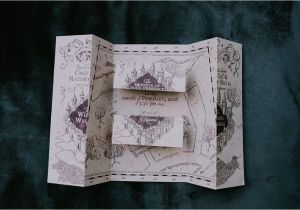 Marauders Map Wedding Invitations A Glam Harry Potter Wedding at Hollywood Castle Green