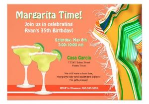 Margarita Party Invitations Chic and Contemporary Margarita Party 5×7 Paper Invitation