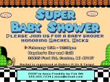 Mario Baby Shower Invitations Super Mario Baby Shower Invite How to
