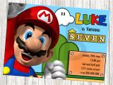 Mario Birthday Invitations Free Super Mario Birthday Invitations – Bagvania Free Printable