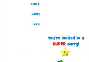 Mario Birthday Invitations Free Super Mario Bros Free Printable Birthday Party Invitation