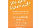 Marriage Celebration Party Invitations Post Wedding Reception Invitation Wording
