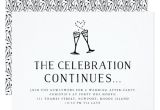 Marriage Celebration Party Invitations Wedding after Party Invitation Insert Card