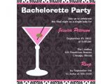 Martini Bachelorette Party Invitations Bachelorette Party Invitation Martini Modern Zazzle