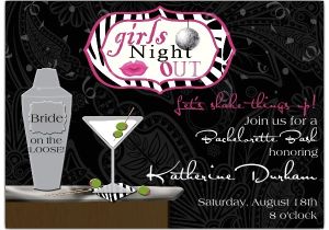 Martini Bachelorette Party Invitations Chic Bar Cocktail Bachelorette Party Invitations Paperstyle