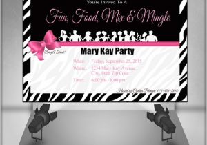 Mary Kay Party Invitation Postcards Mary Kay Zebra Party Invitation by Ofcreativity On Etsy