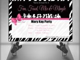 Mary Kay Party Invites Mary Kay Zebra Party Invitation by Clickofcreativity On Etsy