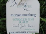 Mason Jar Baby Shower Invitation Template Baby Shower Invitation Mason Jar Invitations by Blueenvelope