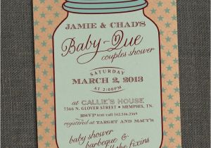 Mason Jar Baby Shower Invitation Template Mason Jar Baby Shower Invitations