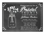 Mason Jar Bridal Shower Invitations Templates Chalkboard Mason Jar Bridal Shower Invitation