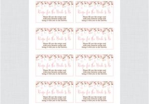 Mason Jar Bridal Shower Invitations with Recipe Cards Mason Jar Bridal Shower Recipe Cards Printable Rustic
