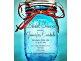 Mason Jar Bridal Shower Invites Blue Mason Jar Country Bridal Shower Invitations 4 5" X 6