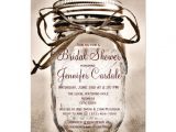 Mason Jar Bridal Shower Invites Country Mason Jar Rustic Bridal Shower Invitations