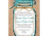 Mason Jar Wedding Invitation Template Rustic Country Mason Jar Burlap Wedding Invitation Zazzle