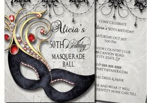 Masquerade Ball Birthday Party Invitations 50th Birthday Masquerade Party Invitation Masquerade Invite