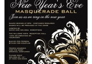 Masquerade Ball Birthday Party Invitations New Years Eve Masquerade Ball Invitations Zazzle Com