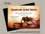 Masquerade Bridal Shower Invitations Masquerade Bridal Shower Invitation Printable Mardi Gras