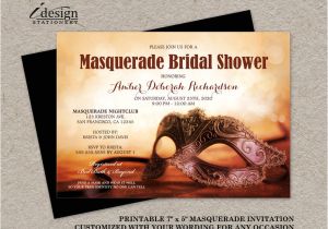 Masquerade Bridal Shower Invitations Masquerade Bridal Shower Invitation Printable Mardi Gras